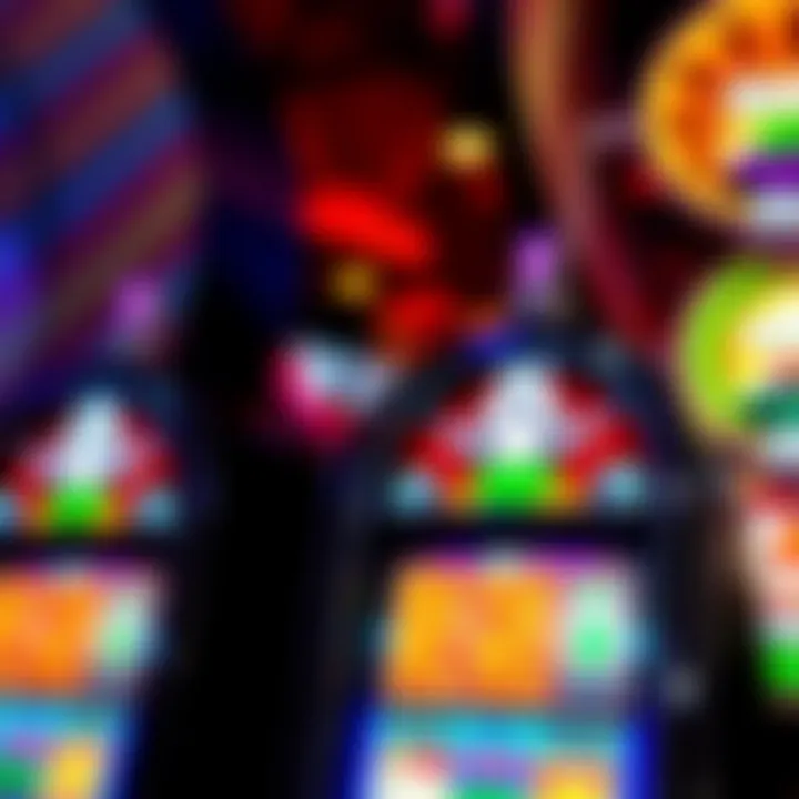 Exciting Symbols of a Jackpot Machine Close-up of a jackpot machine displaying exciting symbols and winnings